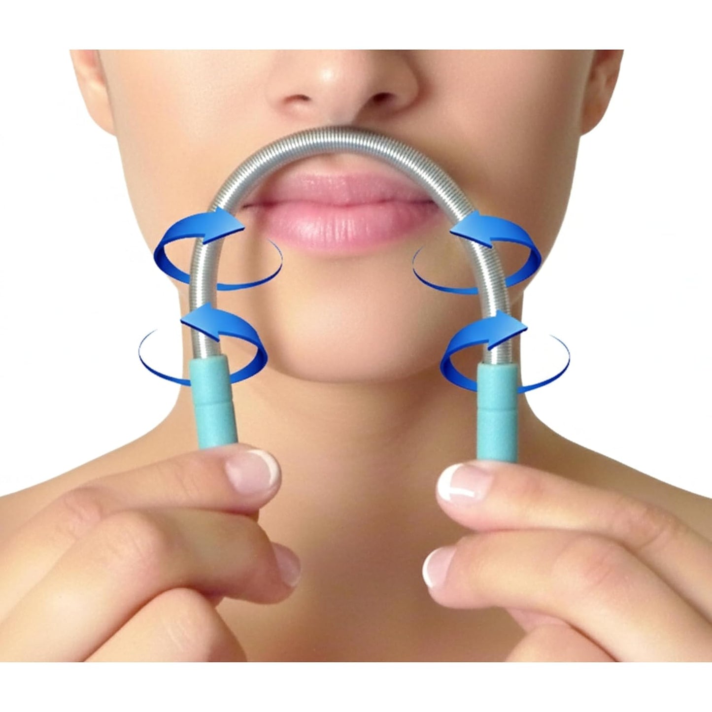 Set of 2 Bellabe Facial Hair Removers – Assorted Colors | Made in USA | Quick & Easy Hair Removal for Upper Lip, Chin, Cheeks, Neck Area, & Sideburns