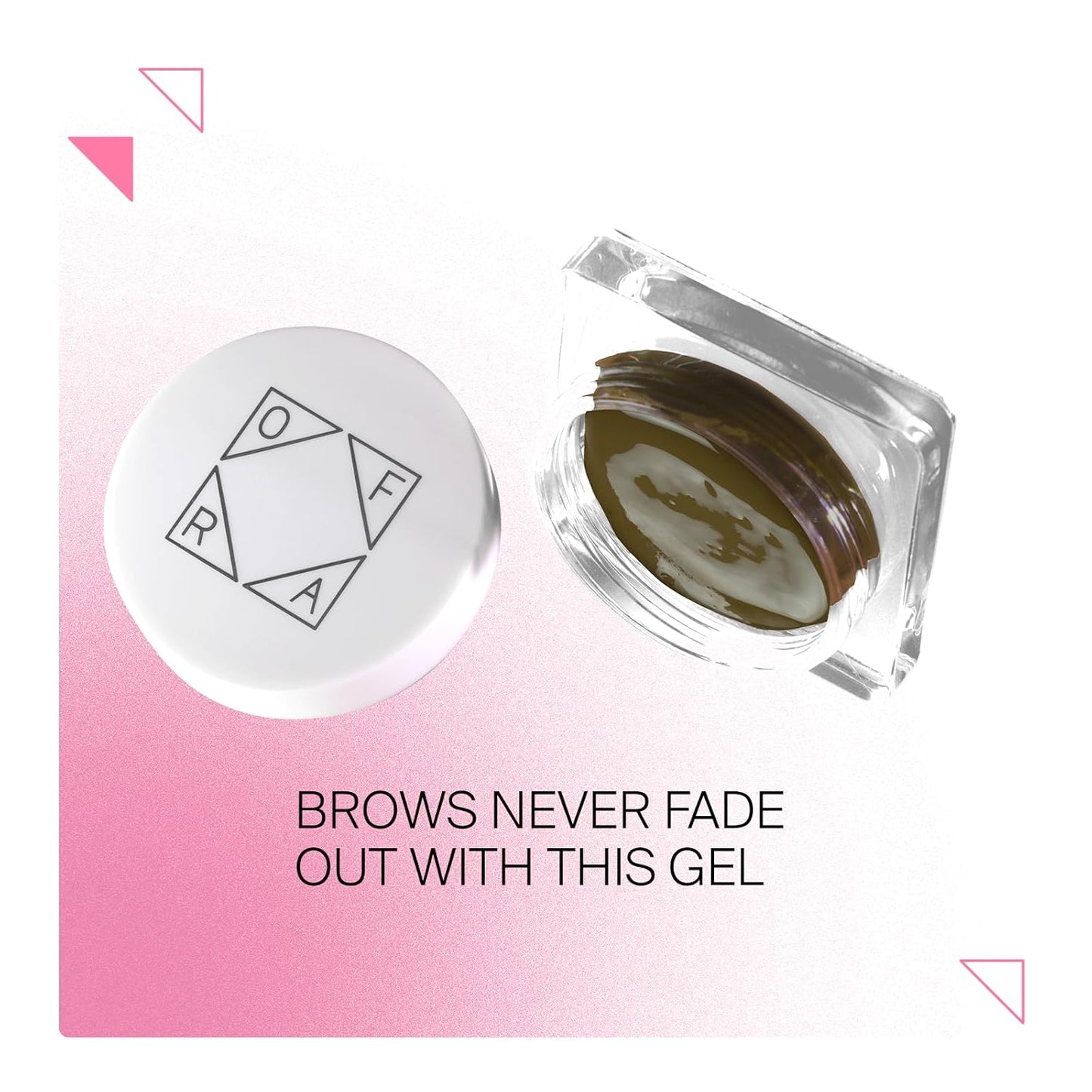 Ofra Eyebrow Gel - Khaki - Semi-Permanent Brow Gel, and Waterproof Eyebrow Filler - 5g