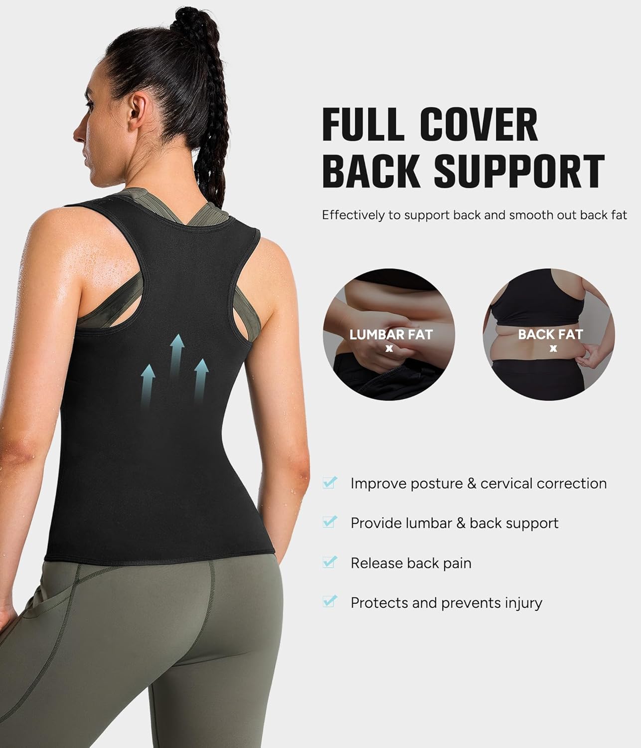 Eleady Best Neoprene Waist Trainer Corset Sweat Vest Weight Loss Body Shaper Workout Tank Tops Women