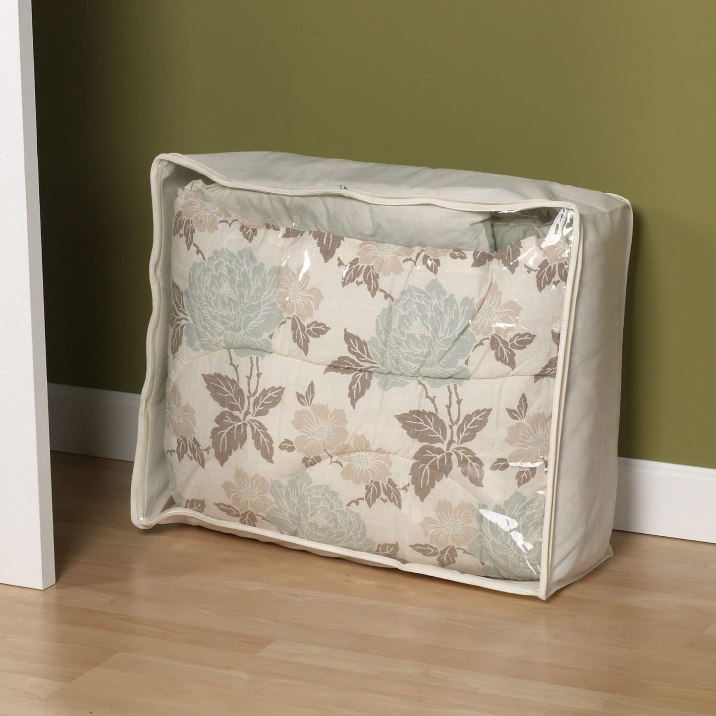 Household Essentials Blanket Storage Bag - Natural Canvas