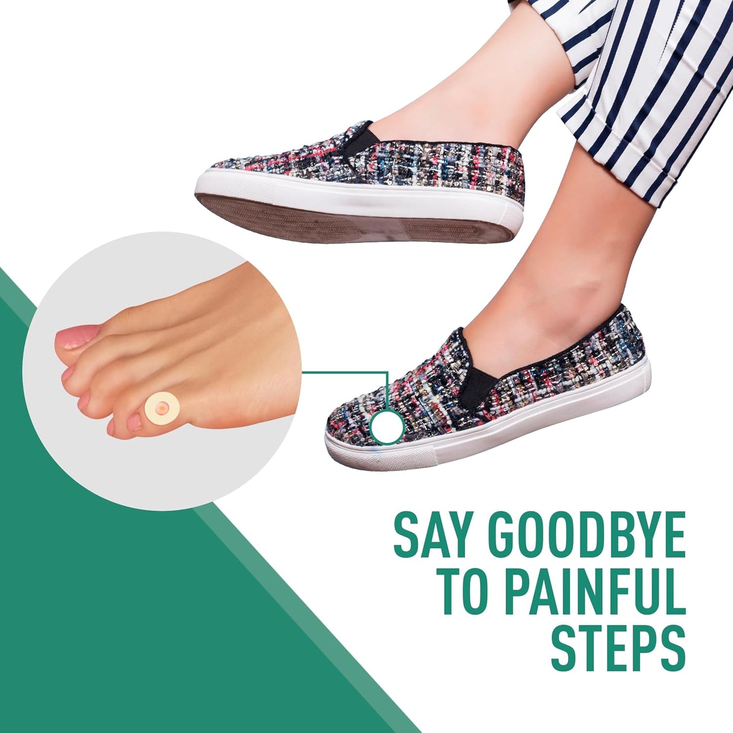 Callus Cushions Pads, 60-Count, Prevents Calluses, Corns, blisters and Mosquito Bites on feet from Pressure and Friction, Round Soft Foam, Beige Skin Color (Small for Toes)