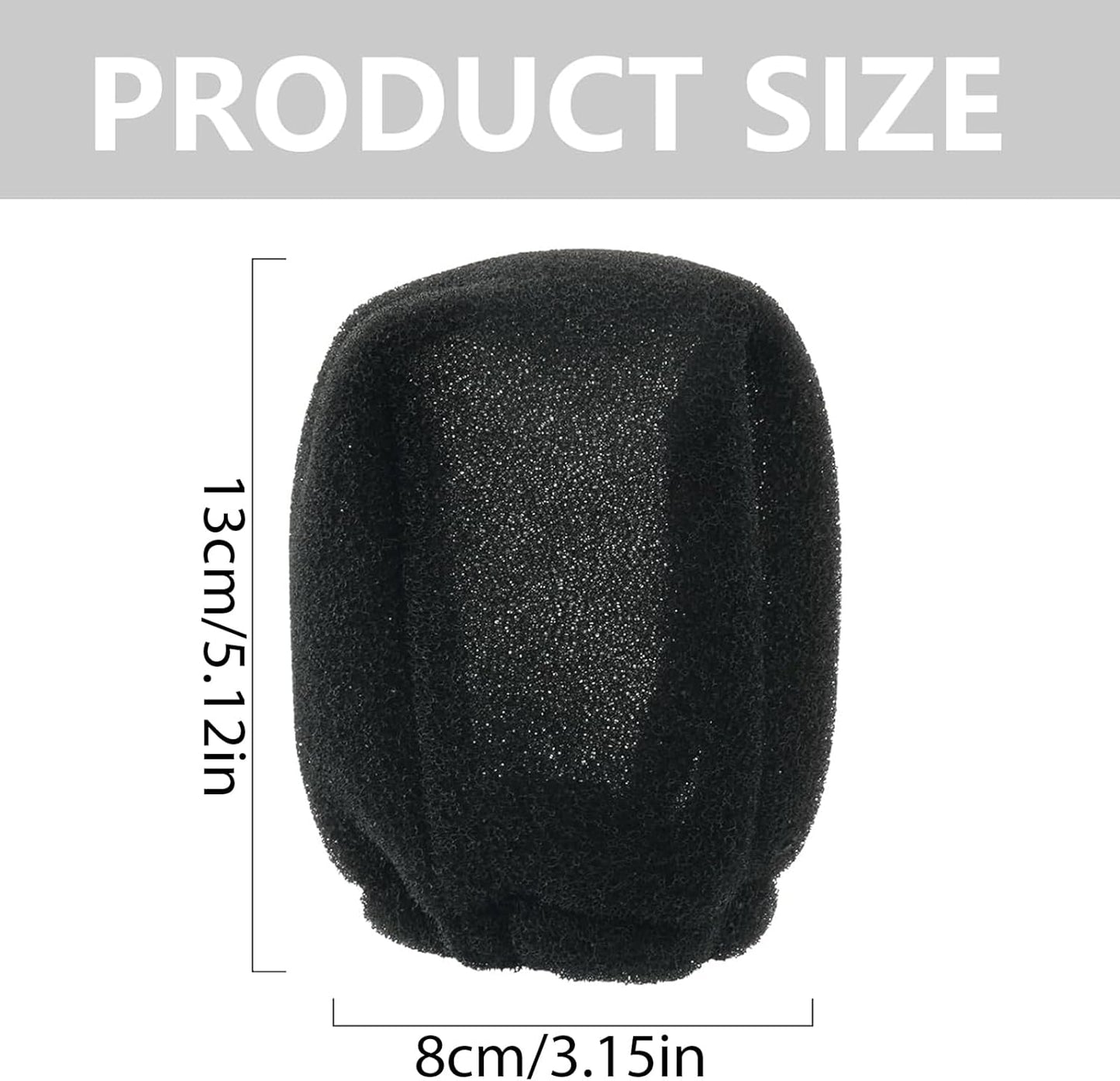 2Pcs Sock Diffuser for Hair Dryer - Compact and Portable (5.12x3.15") Travel Hair Dryer Diffuser Sock‌ Made of Soft, Heat-Resistant and Flexible Foam, Tear-Resistant and Reusable