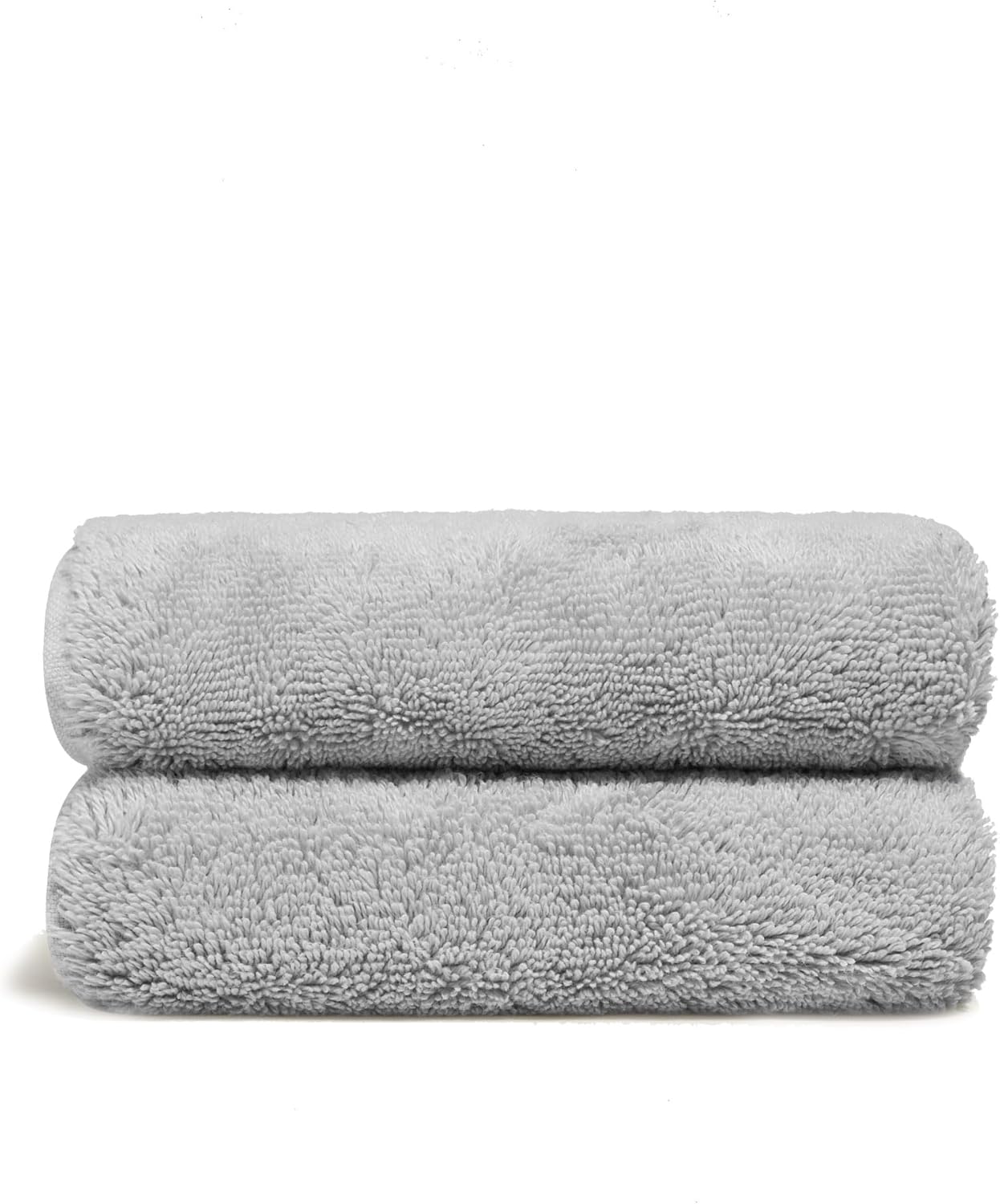 Italic Ultraplush 100% Australian Cotton Hand Towels - Set of 2 Luxury Hand Towels, Ultra Soft and Highly Absorbent 800GSM Towels for Bathroom,Shower, Hotel, and Spa (Light Gray)