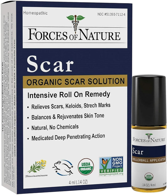 Forces Of Nature, Medicine Scar Control Rollerball Organic, 0.14 Fl Oz