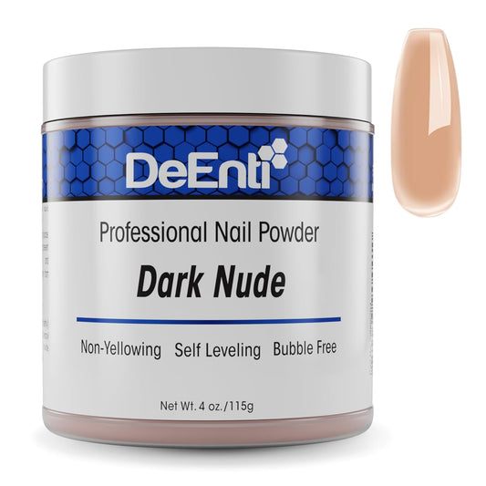 Acrylic Nail Powder, 4oz Dark Nude Acrylic Powder Dip for Nails, Long Lasting Salon Quality, Bubble Free Professional Manicures, Fake Nails, Carving & Extensions