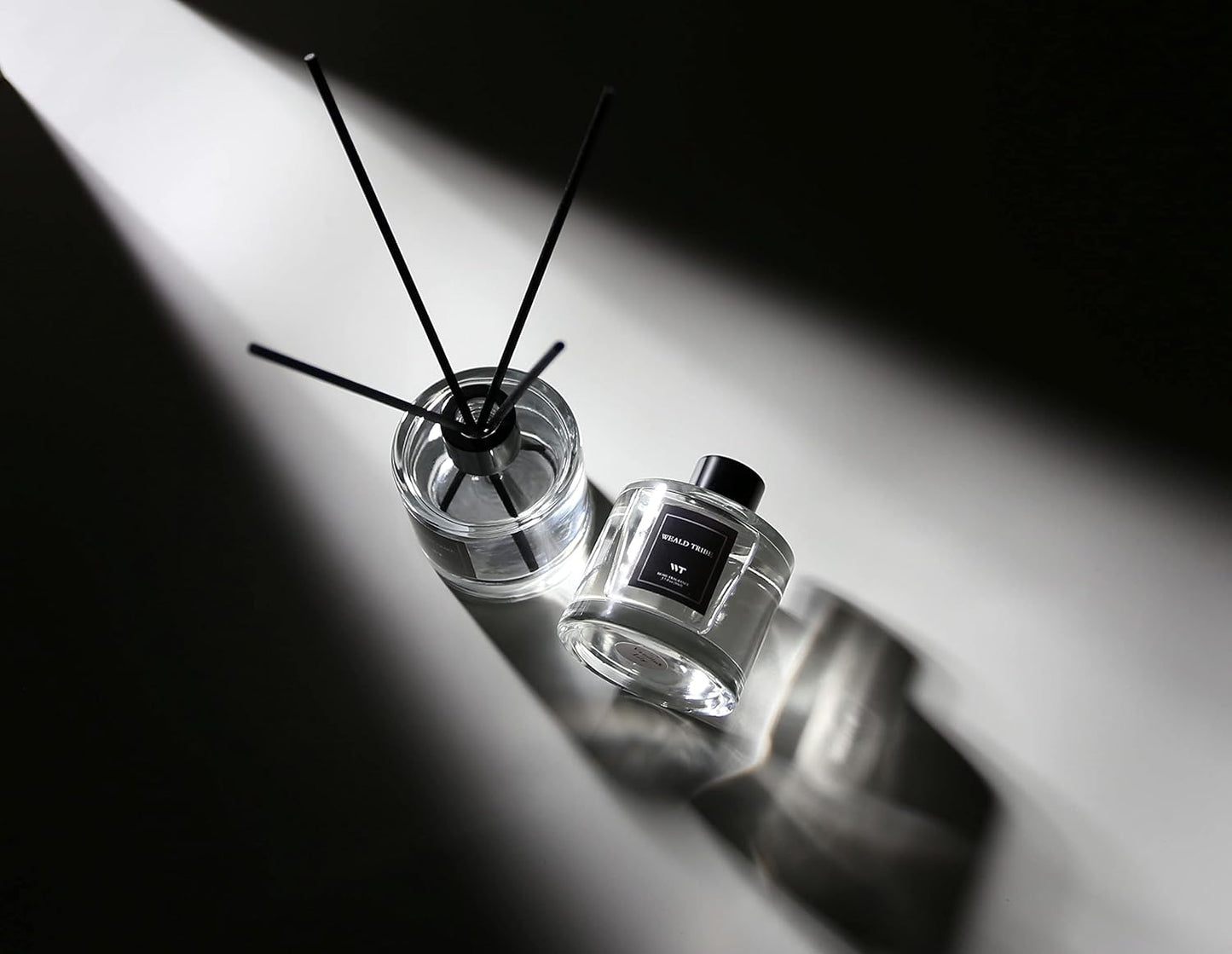 Reed Diffuser Set of 3 for Bathroom Air Fresheners, Oil Diffuser Sticks | Fresh Linen, Ocean, Eucalyptus & Mint Scent(1.7 fl oz Each Pack) Fragrance with 12 Sticks Defusers | Shelf Decor