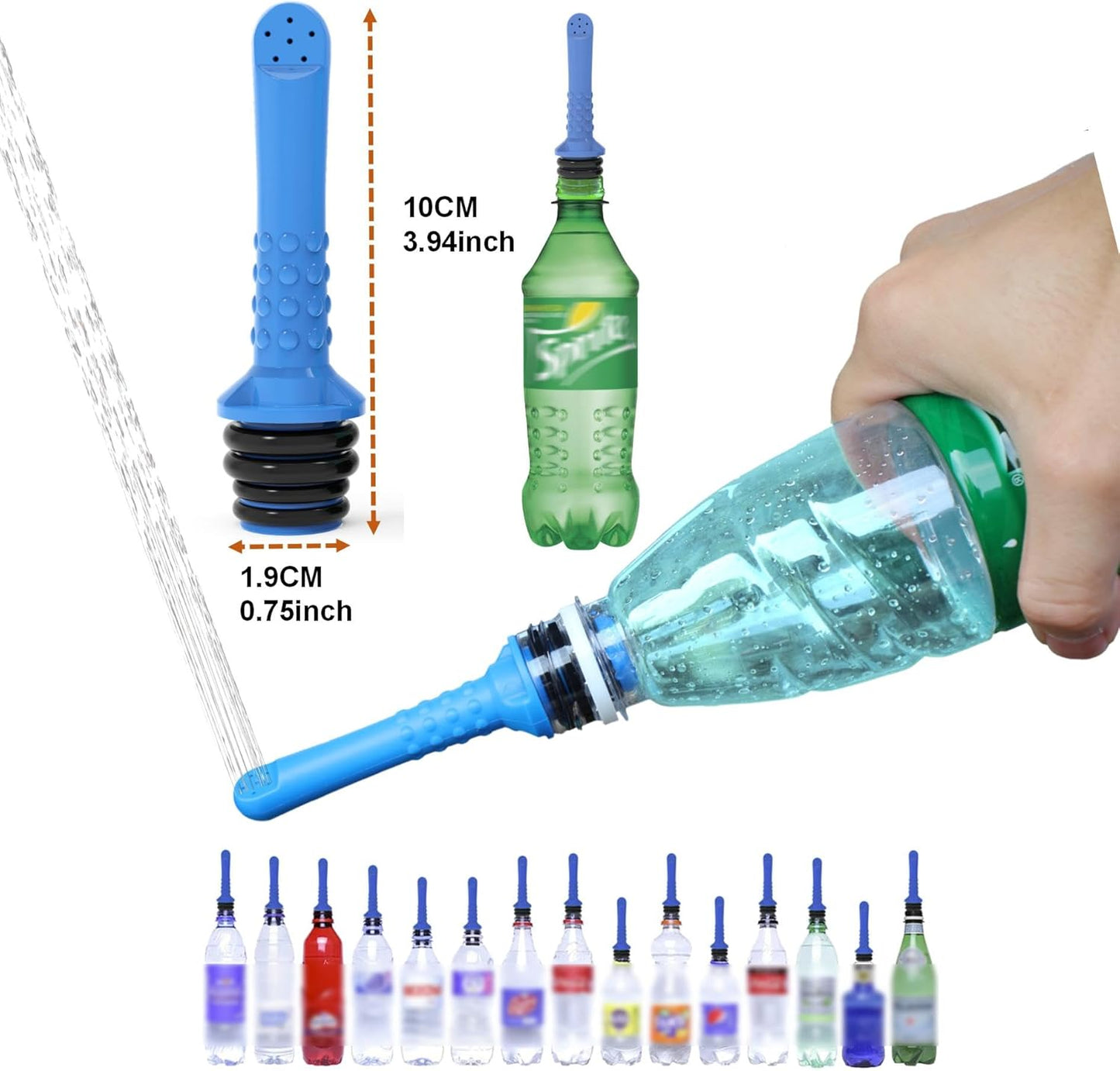 2PCS-Pack Portable Bidet 450ml Travel Bidets + Blue Backpacking Bidet,Peri Bottle for Postpartum and Perineal Care, Spray Bottle for Perineal Cleansing and Recovery