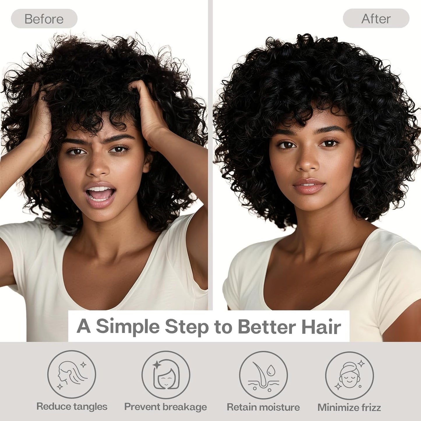 MR&HM Satin Pillowcase for Hair and Skin, Silk Satin Pillowcase 2 Pack, Standard Size Pillow Cases Set of 2, Silky Pillow Cover with Envelope Closure (20x26, Ivory)