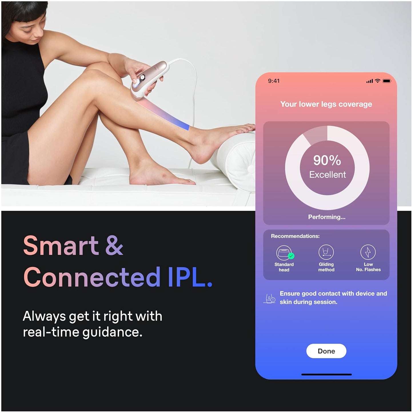Braun Smart IPL, Skin i·Expert Pro 7: at Home Laser Hair Removal, Permanent Visible Hair Reduction, Holiday Gifts for Women and Men with Free App, Vanity Case, Venus Razor, 3 Smart Heads, IPL7243