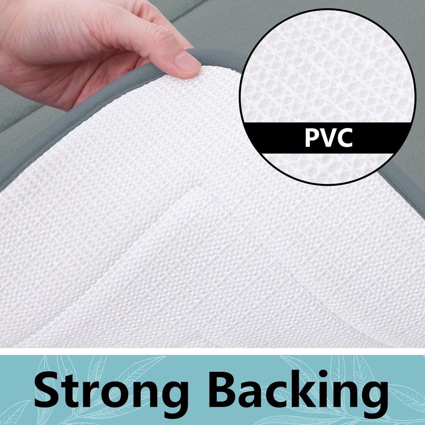 Arotive Memory Foam Bathroom Rug Mat 47x17, Ultra Soft and Absorbent Bath Mat, Machine Wash Dry, Comfortable Bath Rug Carpet for Bathroom Floor, Tub and Shower, Grey