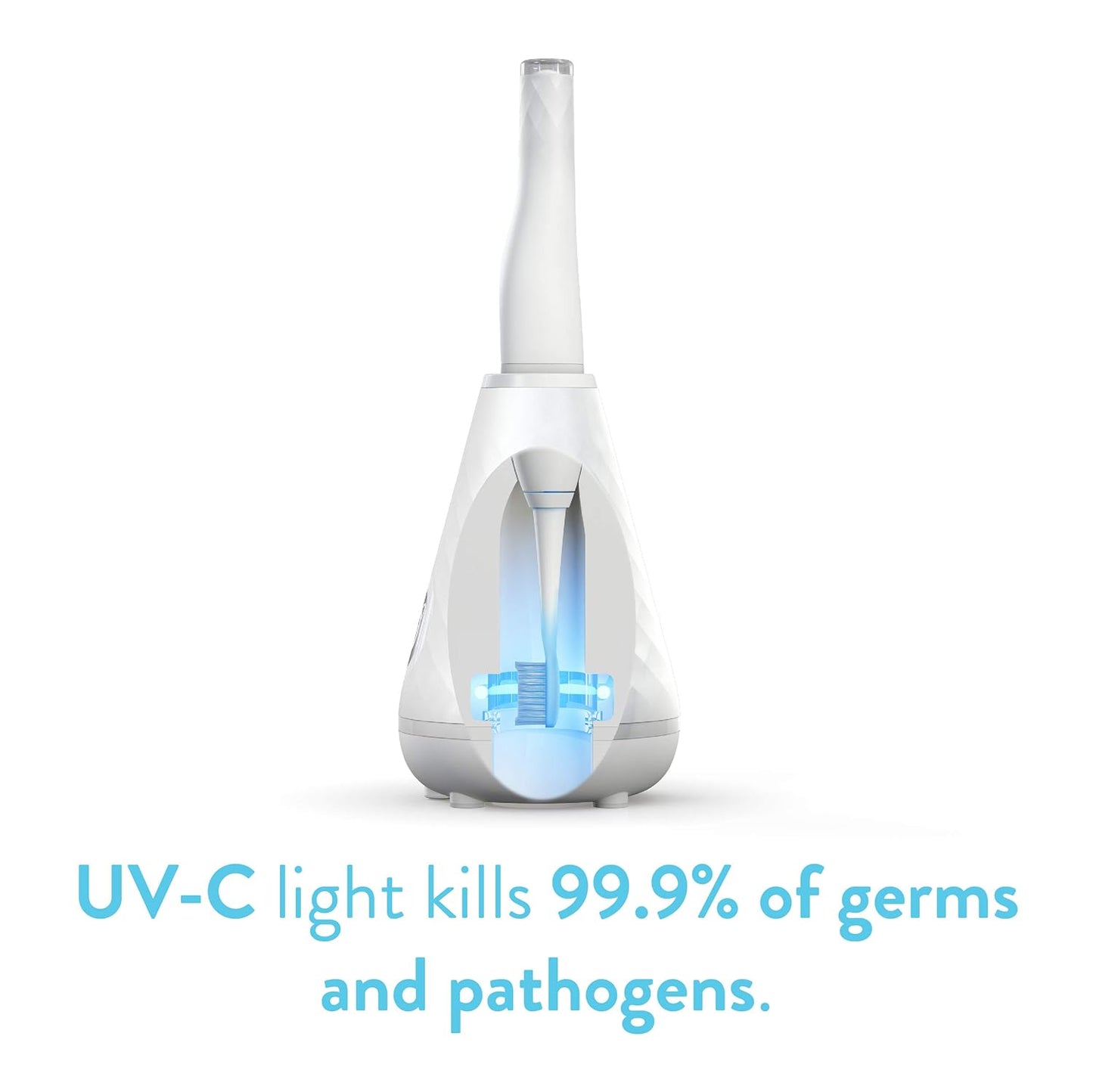 Tao Clean UV Sanitizing Sonic Toothbrush and Cleaning Station, Electric Toothbrush, Dual Speed Setting, White