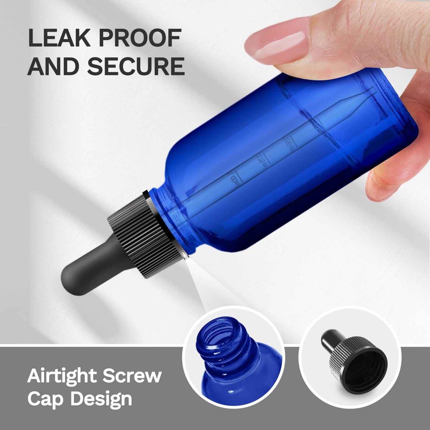 Bumobum Dropper Bottles 4 oz, 12 Pack Glass Tincture Bottles with Dropper for Essential Oils with Funnel, Labels & Pipette (Unbreakable Plastic Eye Dropper)