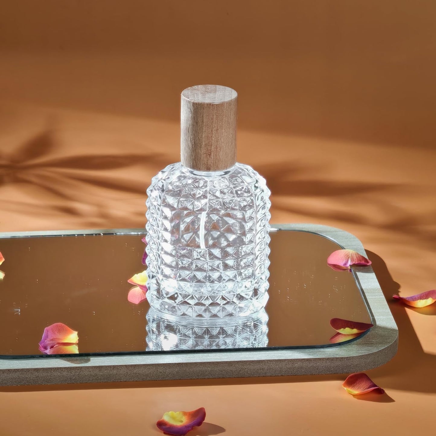 50ml/1.7 Oz Glass Spray Bottle Perfume Atomizer,Perfume Travel Refillable Spray Bottle Empty with 3 Kinds of Dispenser (A3)