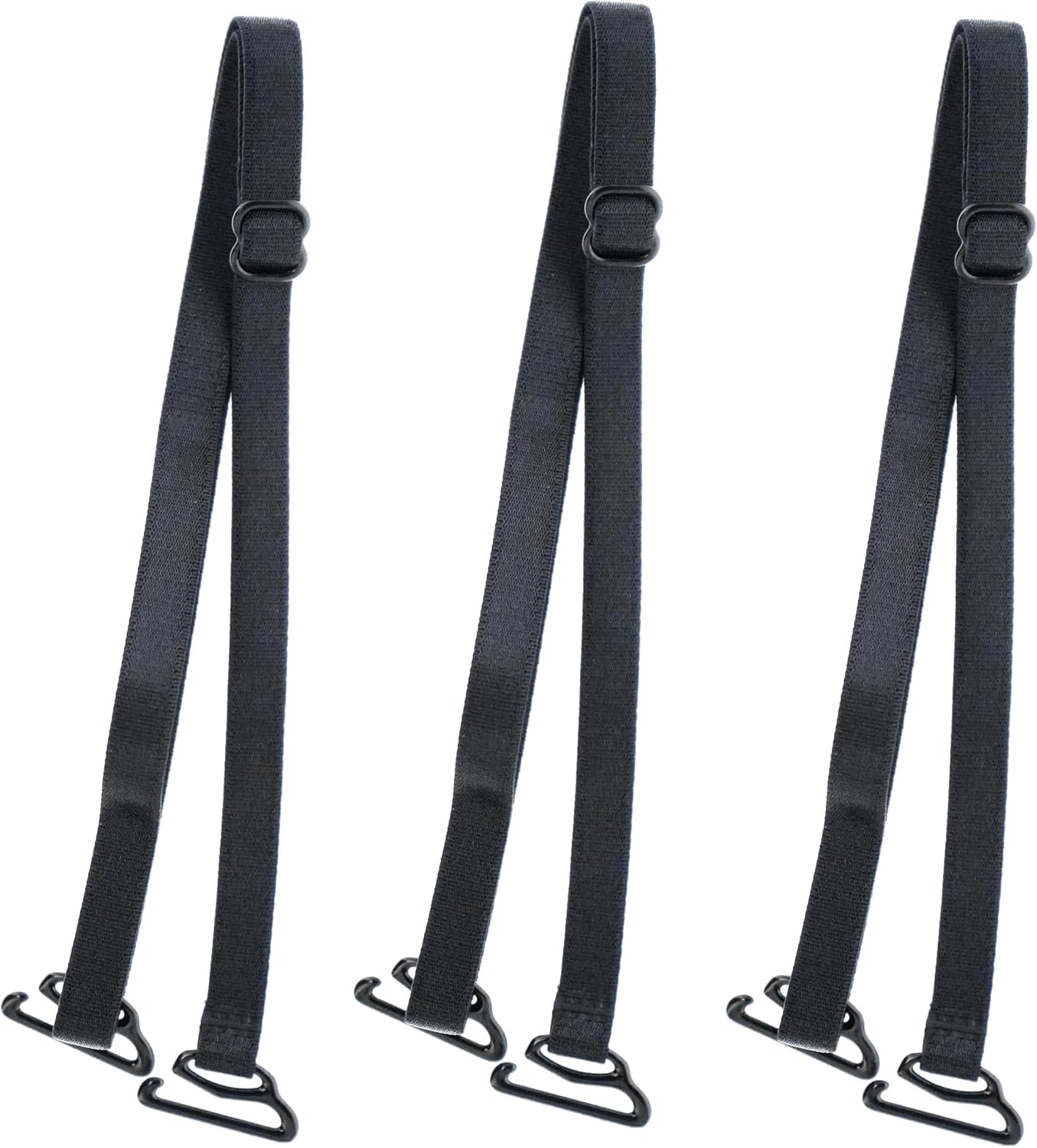 Magicmode 3 Pairs Bra Strap Replacement Elastic Adjustable Removable Multi Color