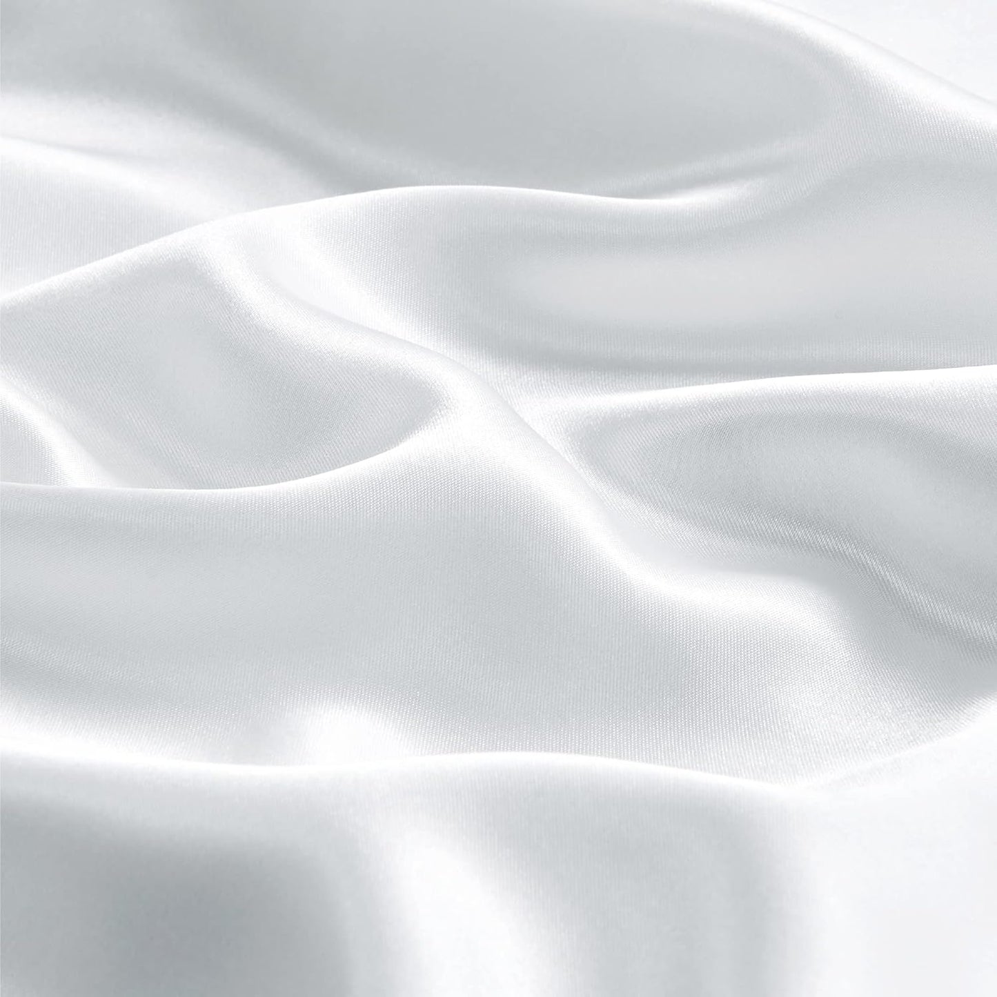 BEDELITE Satin Body Pillow Cover, Super Soft and Cooling Body Pillow Pillowcase for Hair and Skin, Breathable Silky Full Long Pillowcase Cover(20"x54", White)