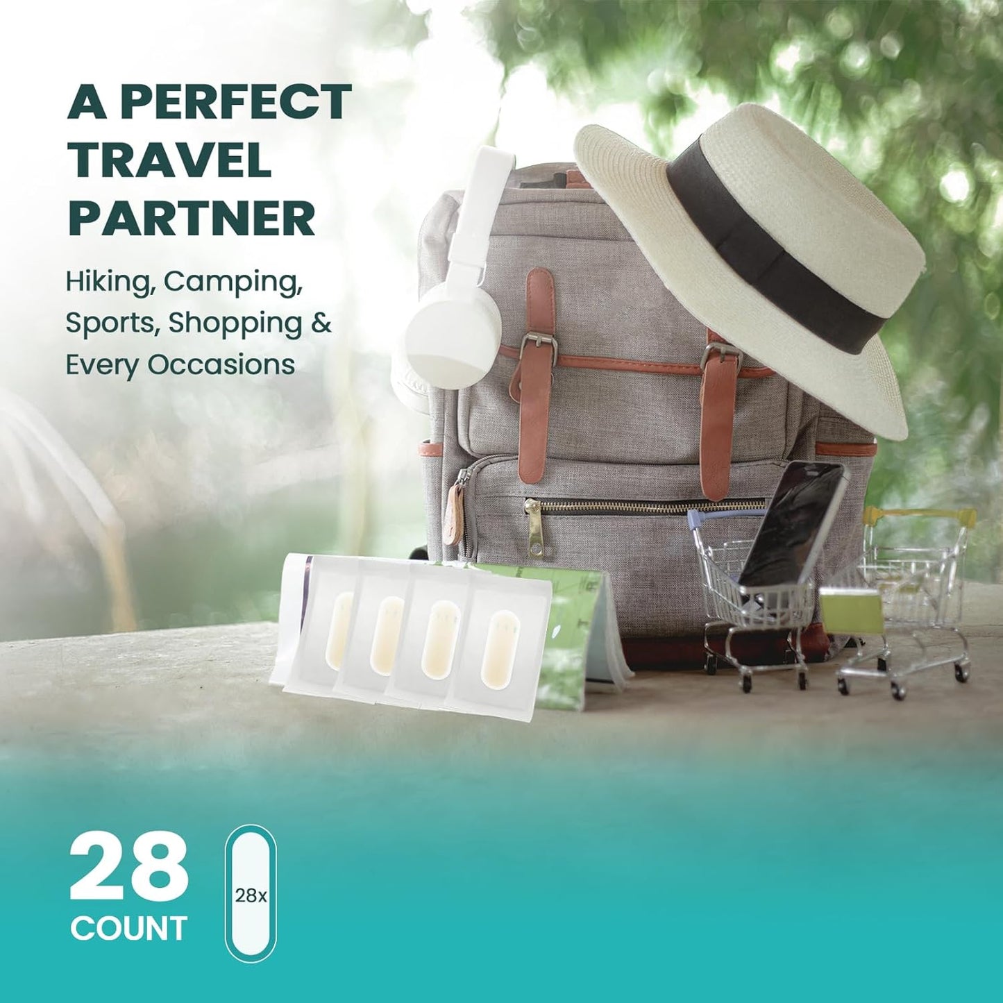 Blister Bandages - 28 ct Hydrocolloid Cushions for Foot, Toe, Heel - Water Resistant Gel Pads for Prevention & Recovery, Bunion Pack