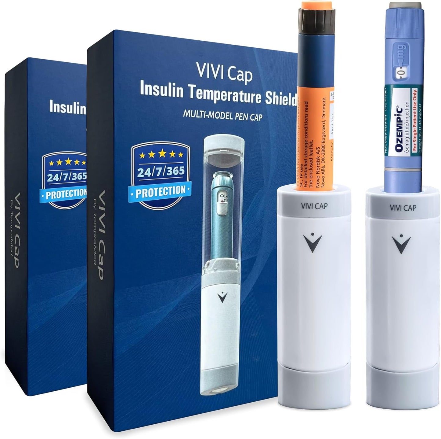 Insulin & Ozempic Cooler Travel Case - TSA Approved - Small Diabetic Medical Travel Case Pen Cooler Insulin Protector Works 24/7/365 No Freezing Or Refrigeration - for All Insulin Pen Models