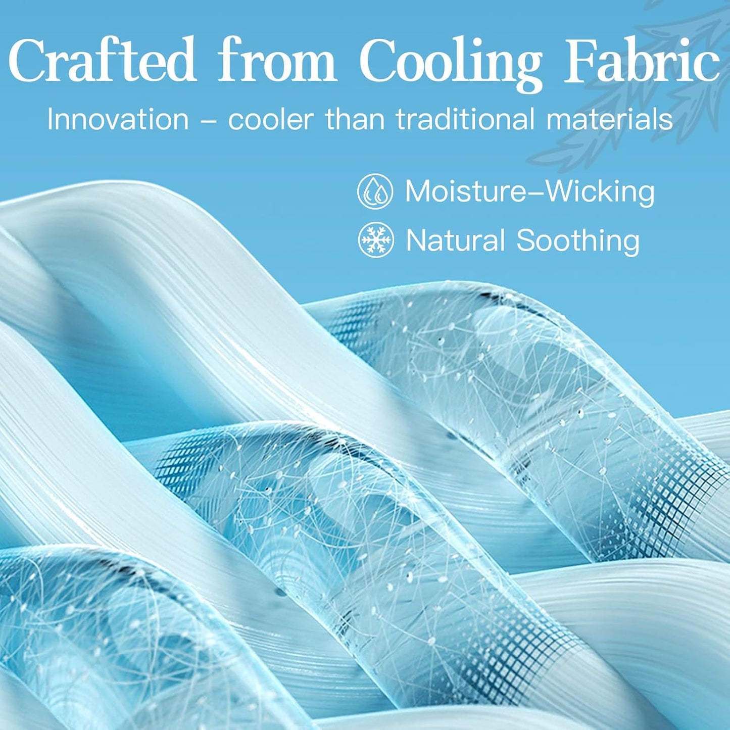 2 Pack Sleep Masks, Cooling Fabric Soothing Sleeping Mask for Side Sleeper, Large Size Adjustable Velcro Cool Eye Masks, No Gel, No Eye Cups, No Pressure (Khaki & Light Blue)