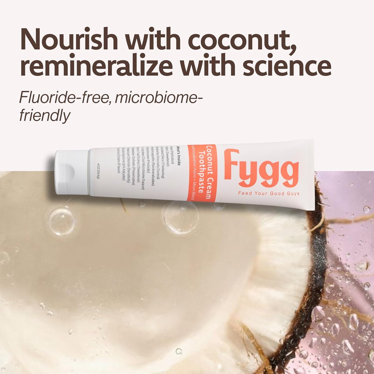 Nano Hydroxyapatite Toothpaste for Kids and Adult (Coconut - Travel)