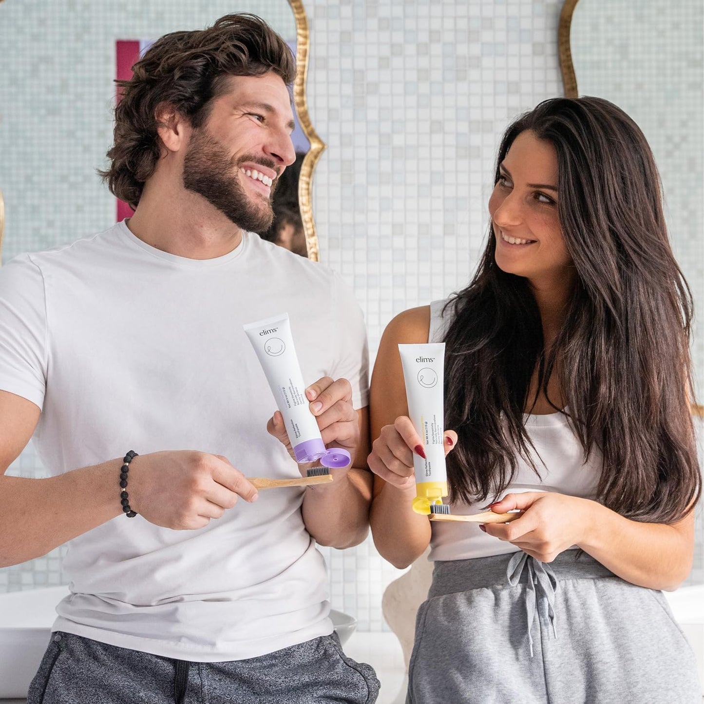 ELIMS Nano Hydroxyapatite Fluoride Free Toothpaste - Xylitol Remineralizing Toothpaste for Whitening Sensitive Teeth - SLS Free Orange Pineapple Mint Flavor for Adults & Kids 4oz