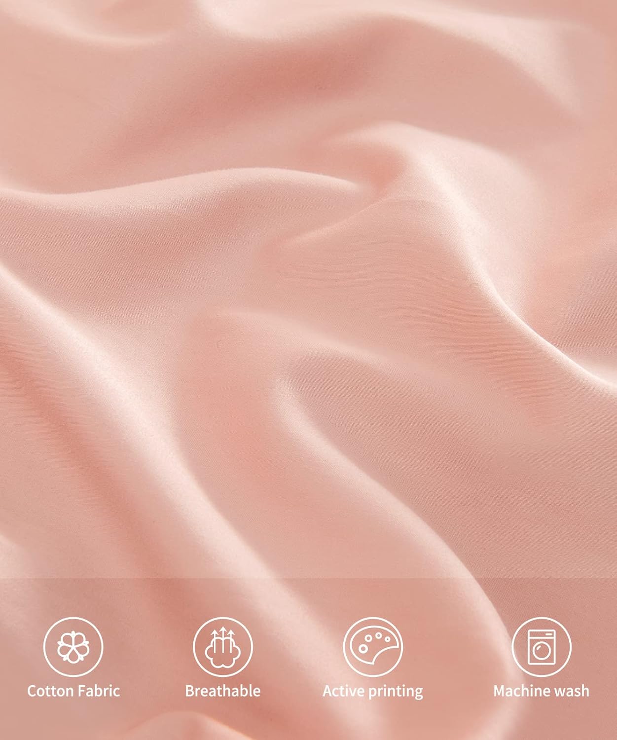 Warmstar Cotton Pillow Cases Queen Size Set of 2, 600 Thread Count Pillowcases 20x30 Inches, Soft Long Staple Cotton Pillowcases Breathable with Envelope Closure,Pink