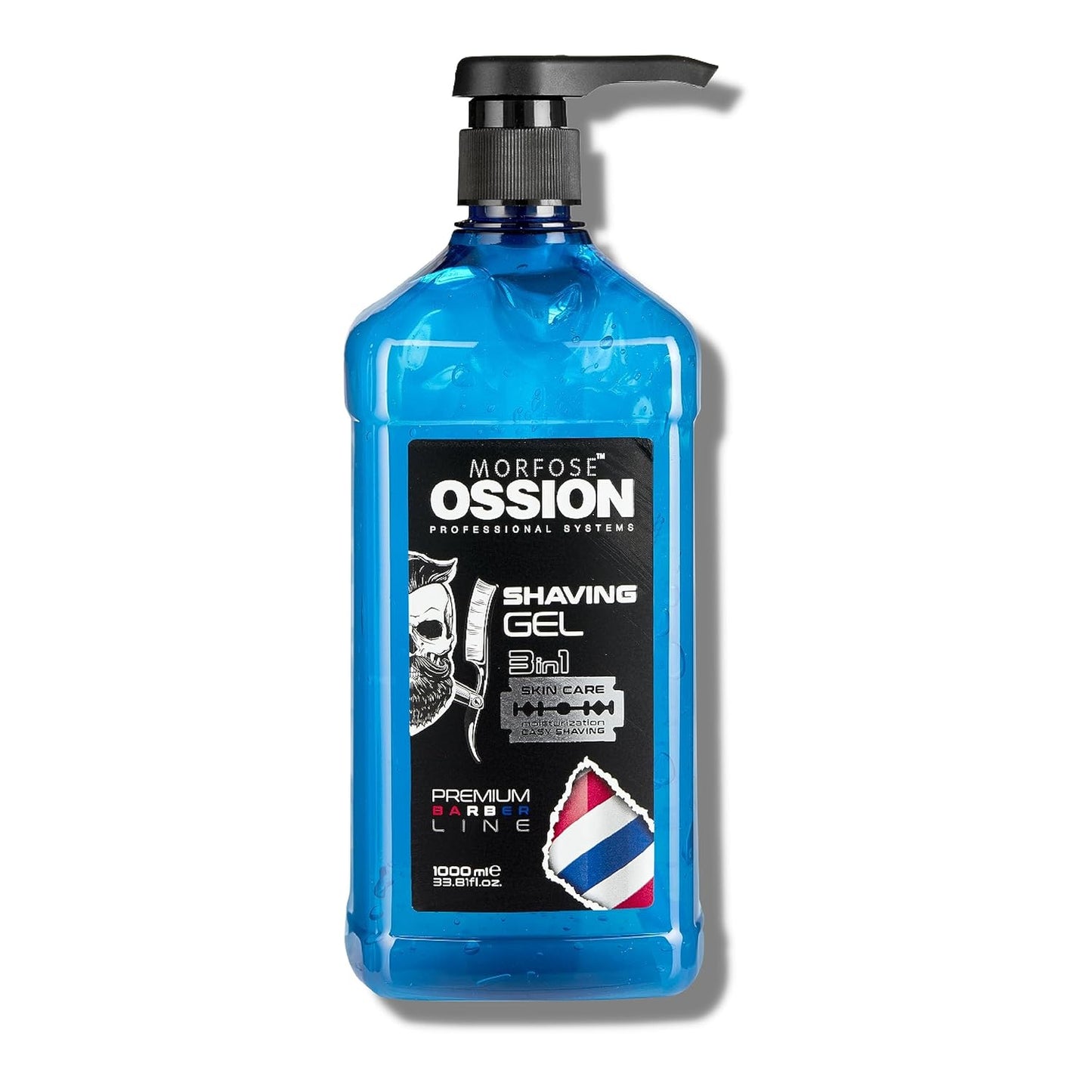 Morfose Shaving Gel - Infused with Soothing Aloe Vera and Vitamin E, Perfect for Sensitive Skin, Protects from Nicks and Cuts, Easy to Use and Rinse Off, 30.43 Fl Oz