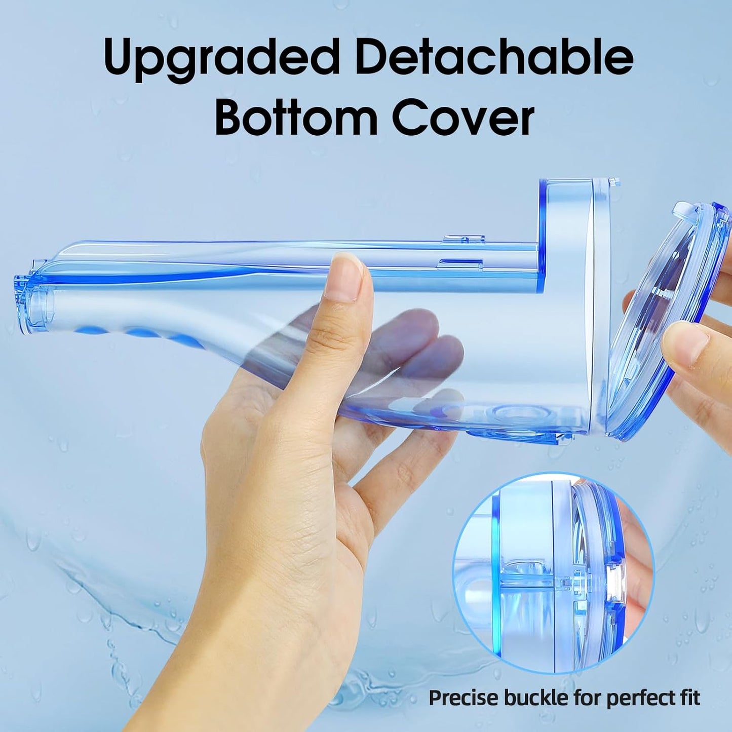 Water Dental Flosser Teeth Pick: Portable Cordless Oral Irrigator 300ML Rechargeable Travel Irrigation Cleaner Beautypick IPX7 Waterproof Electric Flossing Machine for Teeth Cleaning White