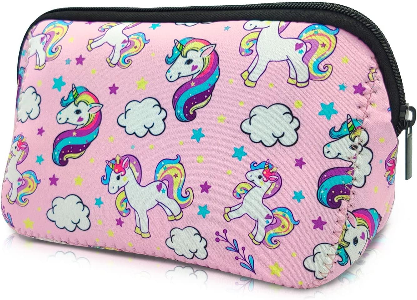 Cosmetic Bag Waterproof Neoprene Zipper Pouch Travel Portable Toiletry Makeup Bags Organizer Case for Women and Girls