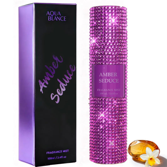 Body Spray for Women, Amber Seduce, Diamond embellished Fragrance Mist, 3.4 fl oz