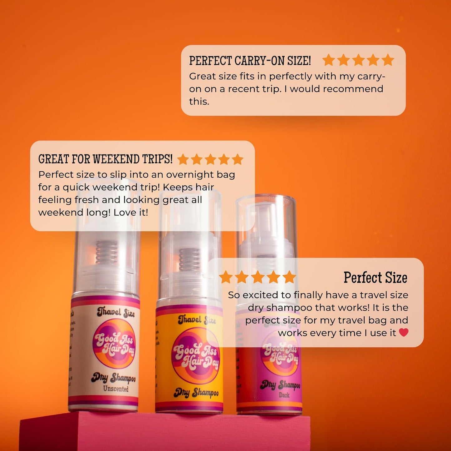 Good A- Hair Day Dry Shampoo Powder – Non-Aerosol, Talc-Free, All-Natural, Vanilla Scent – Absorbs Oil, Refreshes Hair Between Washes, Handmade in USA, Travel Size