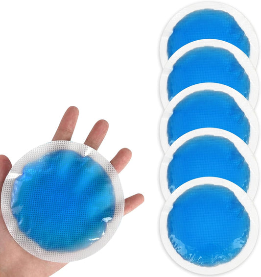 Tutmyrea Reusable Cold Compress - 6 Soft Ice Packs for Injuries, Kids & Wounds; Gel Packs for Eyes, Face, Allergies & Teeth