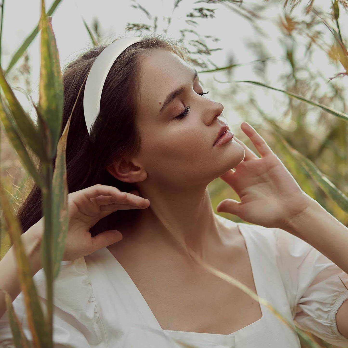 6PCS Headbands for Women – 1 Inch Wide Non-Slip Elastic Hair Bands, Thick Solid Color Headbands for Girls & Women's Hair Accessories, Trendy Fall Style