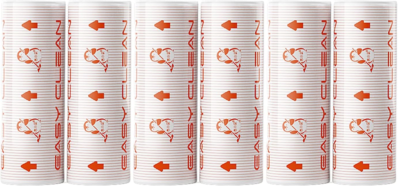 Lint Roller Refills 6.3 inch Bulk 6Rolls Total 300 Sheets Extra Sticky Lint Remover