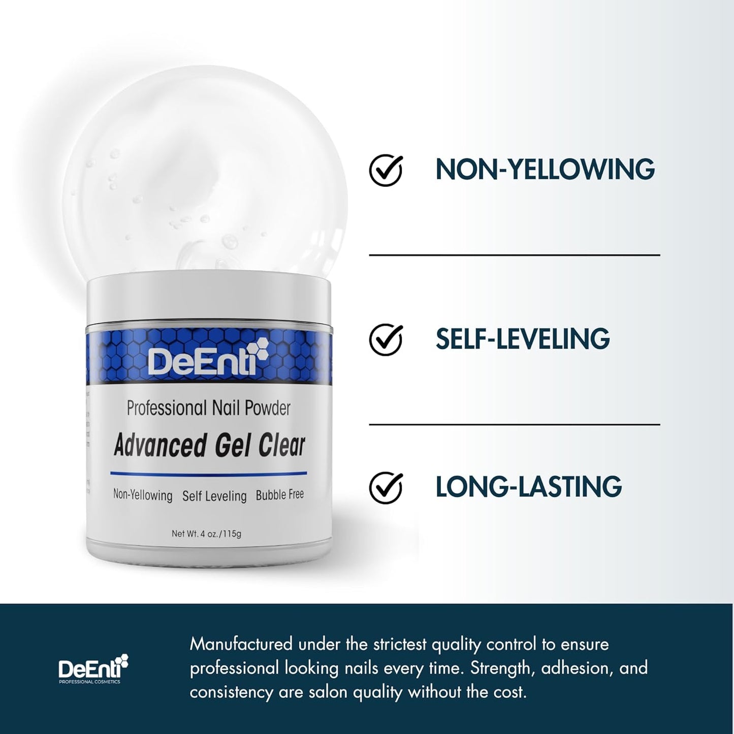 Acrylic Nail Powder, 4oz Crystal Clear Acrylic Powder Dip for Nails, Long Lasting Salon Quality, Bubble Free Professional Manicures, Fake Nails, Carving & Extensions