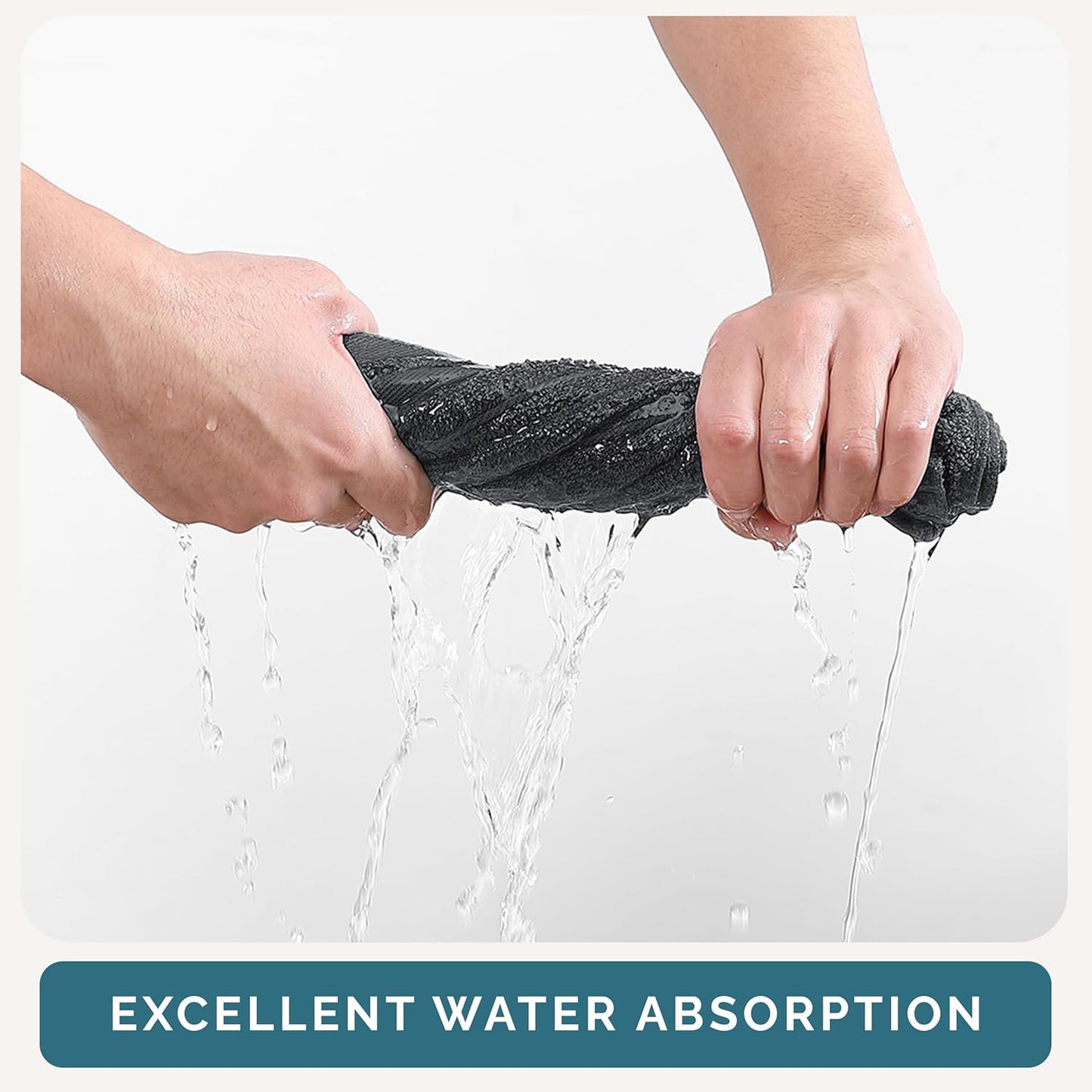 Casa Platino Wash Cloths Set of 24- Spa & Salon Quality - 100% Ring Spun Cotton Face Towels - Soft & Ultra Absorbent Washcloths for Body, Beauty, Home, Gym - Fingertip Towels - 13"x13", Cool Grey