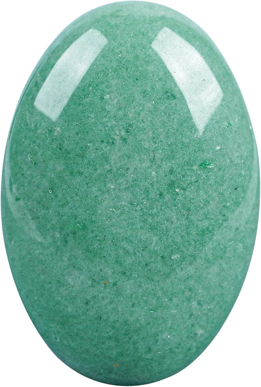 Natural Green Aventurine Oval Polished Worry Stones, Healing Crystal Indoor Fountain Stones Massage Energy Anxiety Relief Items