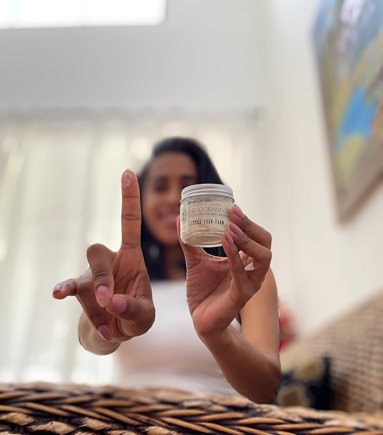 Little Seed Farm All Natural Deodorant Cream - Grapefruit Lemon - Aluminum Free Deodorant for Women or Men, Net Wt. 2.4oz | 68g