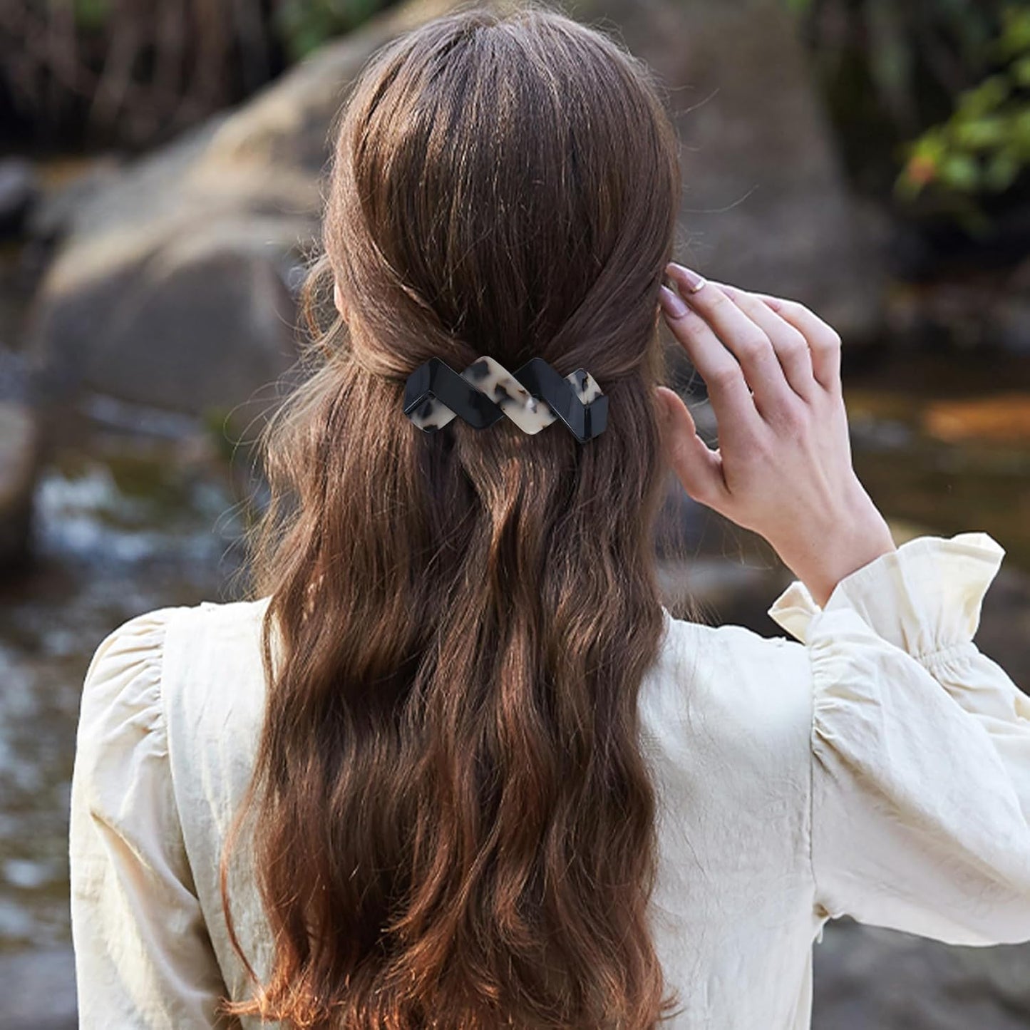 3 Pcs Hair Barrettes for Women Hair Clips Womens Hair Accessories Large French Hair Pin Retro Hair Clasp Accessories for thick hair-1t (mahua25)