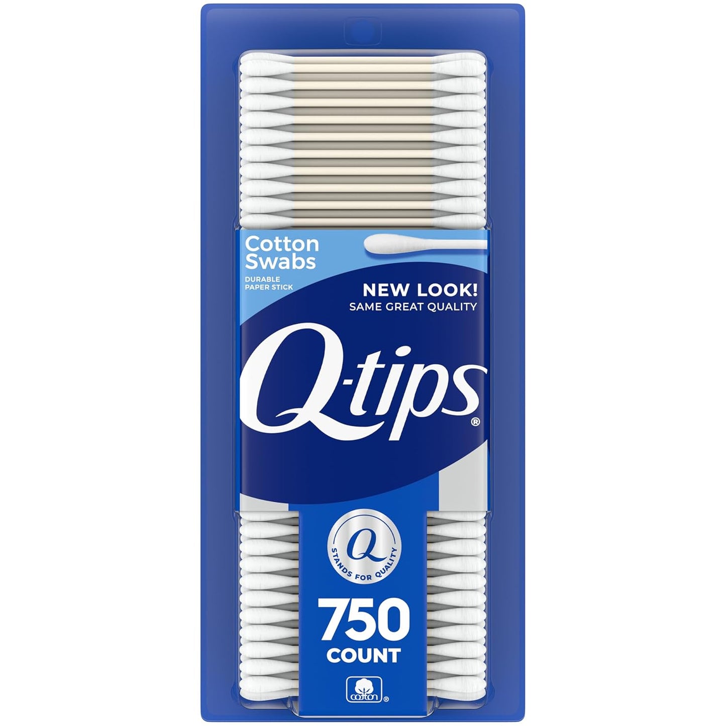 Q-tips Cotton Swabs, Original, For Home, First Aid and Beauty, 100% Cotton, 750 Count