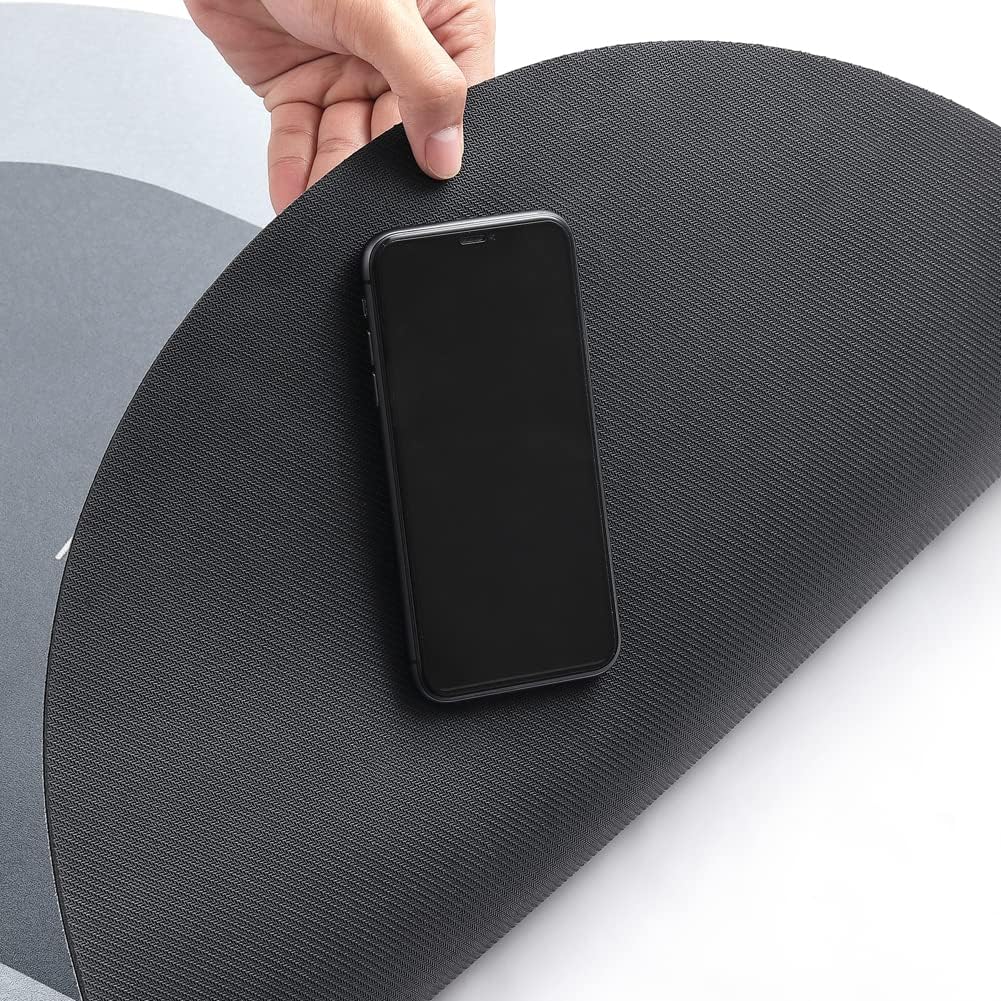 2Pcs Ultra Soft Napa Skin Bath Mat and U-Shaped Toilet Rug, Water Absorbent and Non Slip Shower Bath Rug for Bathroom, Tub and Shower - 20"x32"+20"x24", Dark Grey