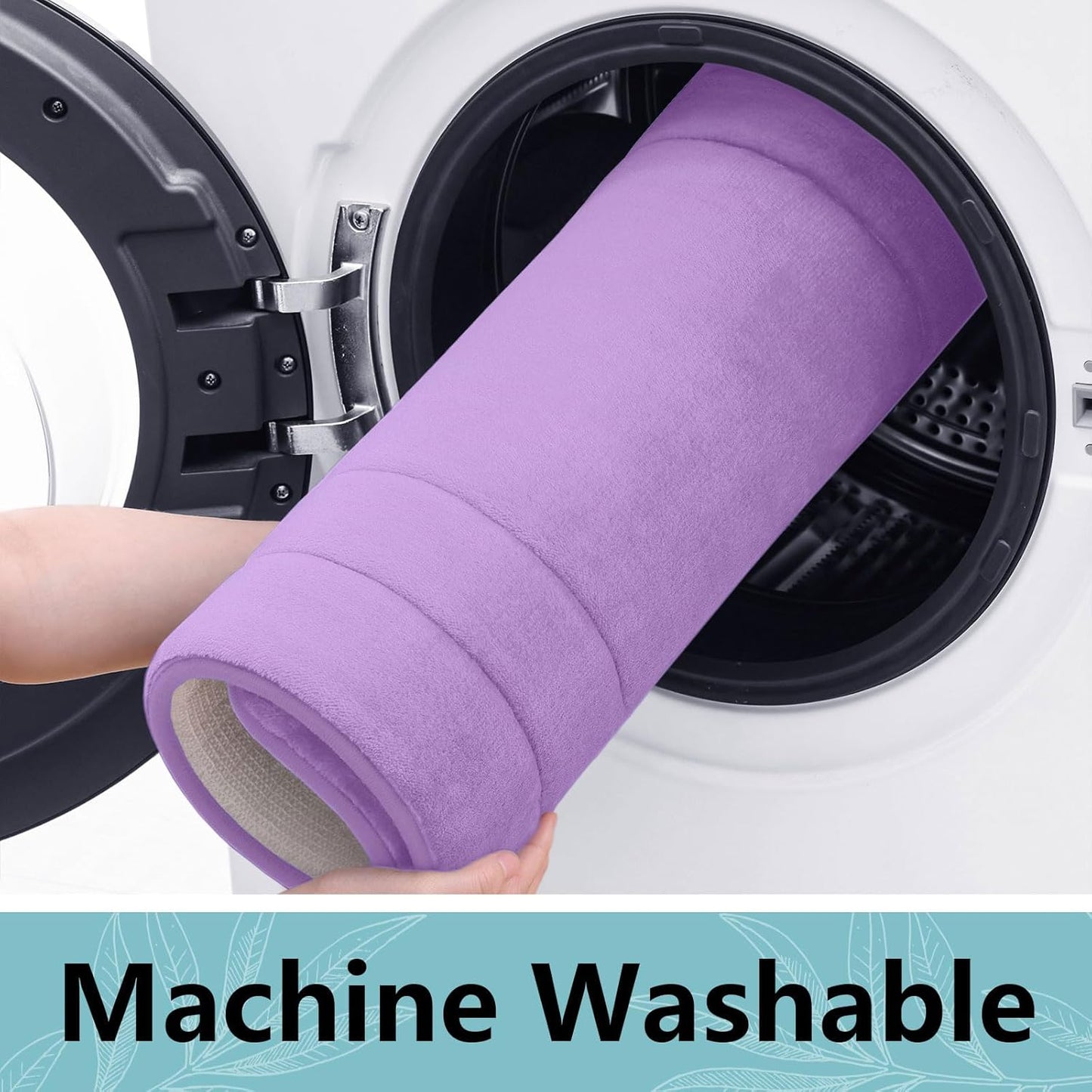 Arotive Memory Foam Bathroom Rug Mat 44x24, Ultra Soft and Absorbent Bath Mat, Machine Wash Dry, Comfortable Bath Rug Carpet for Bathroom Floor, Tub and Shower, Lavender