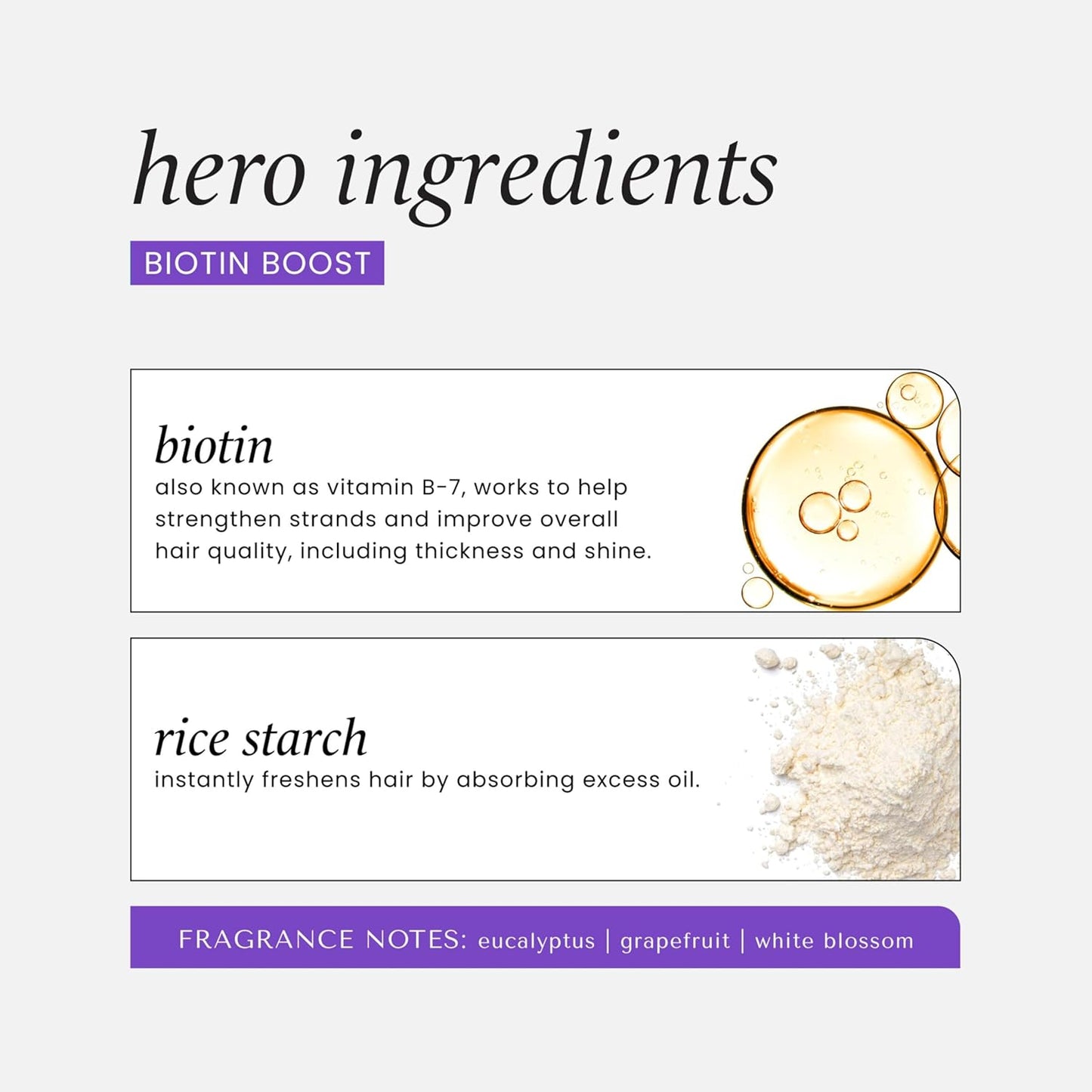 HASK Biotin Boost Thickening Dry Shampoo – Absorbs Oil, Adds Volume & Lift, Strengthens Strands, No Sulfates or Parabens, Cruelty-Free – 8.1oz