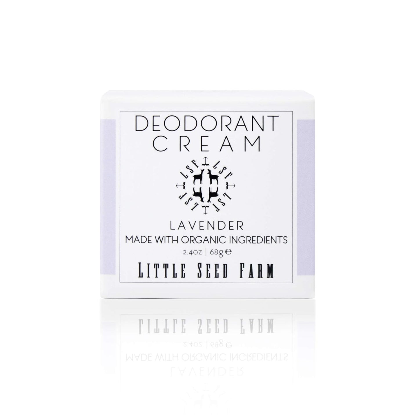 Little Seed Farm All Natural Deodorant Cream - Lavender - Aluminum Free Deodorant for Women or Men, Net Wt. 2.4oz | 68g