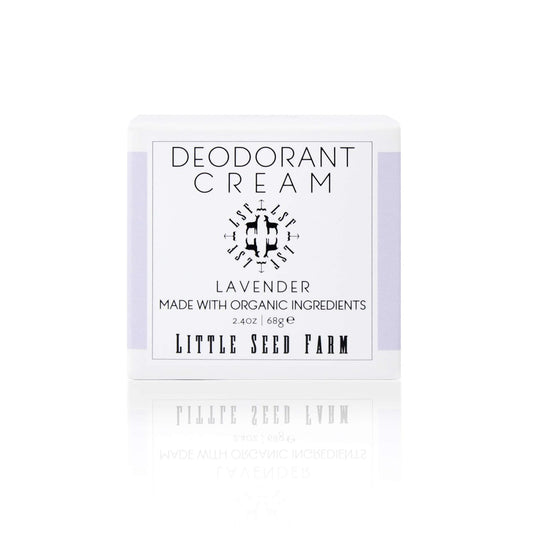 Little Seed Farm All Natural Deodorant Cream - Lavender - Aluminum Free Deodorant for Women or Men, Net Wt. 2.4oz | 68g