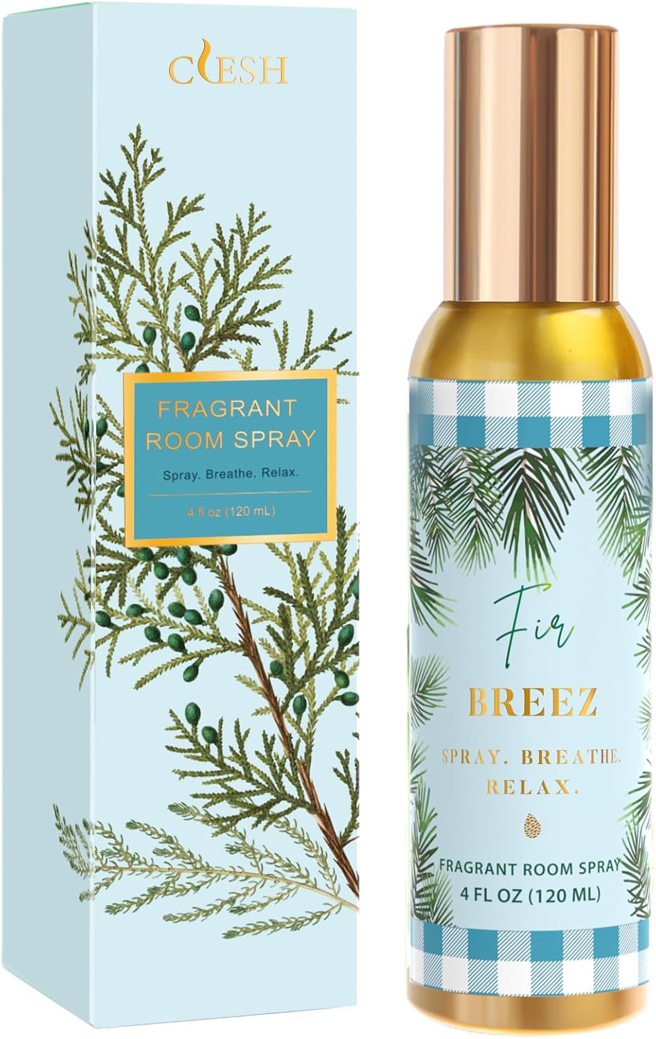 Room Spray, Fir, 4 fl oz, Air Freshener for Home, Long-Lasting Odor Eliminator for Bathroom and Office