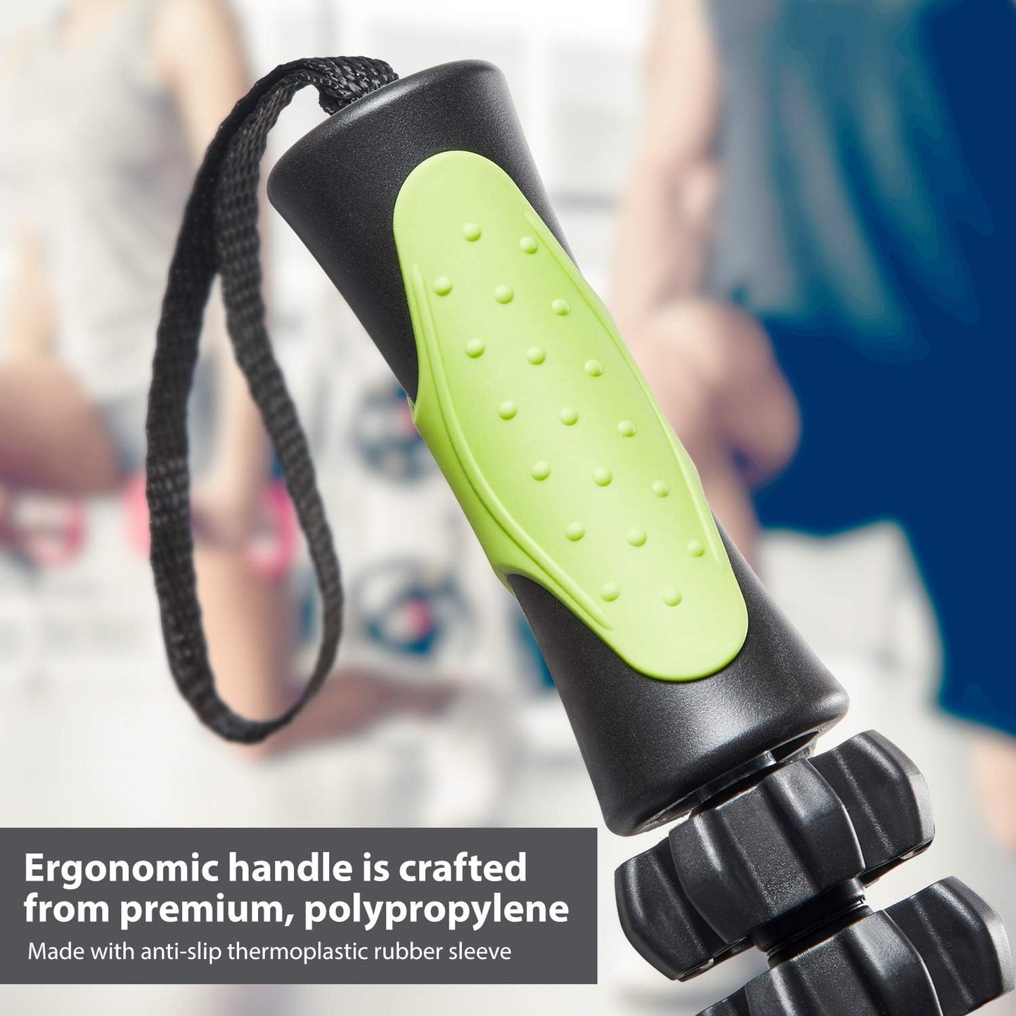 Sportneer Muscle Roller Stick – Deep Tissue Leg & Back Massager for Athletes, Relieves Soreness, Cramps & Tight Muscles – Upgraded Black