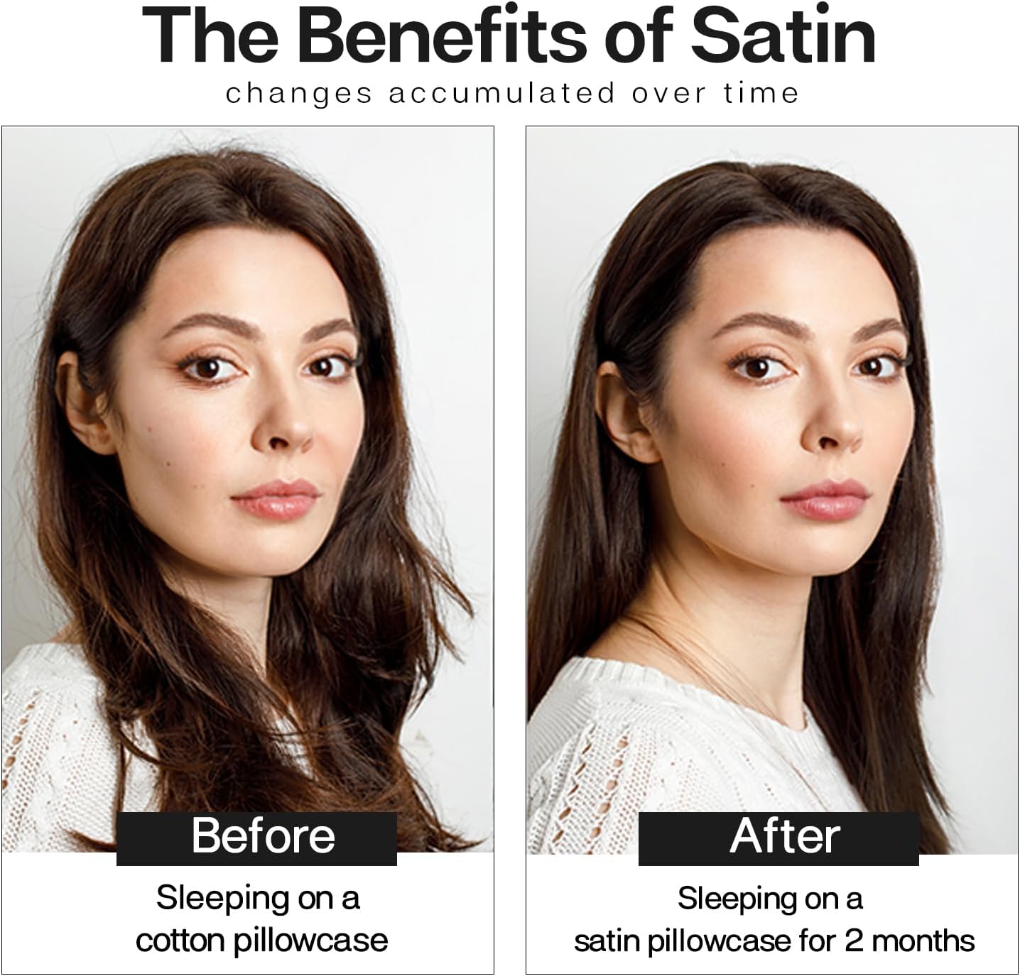 MR&HM Satin Pillowcase for Hair and Skin, Silk Satin Pillowcase 2 Pack, Standard Size Pillow Cases Set of 2, Silky Pillow Cover with Envelope Closure (20x26, Sunflower)