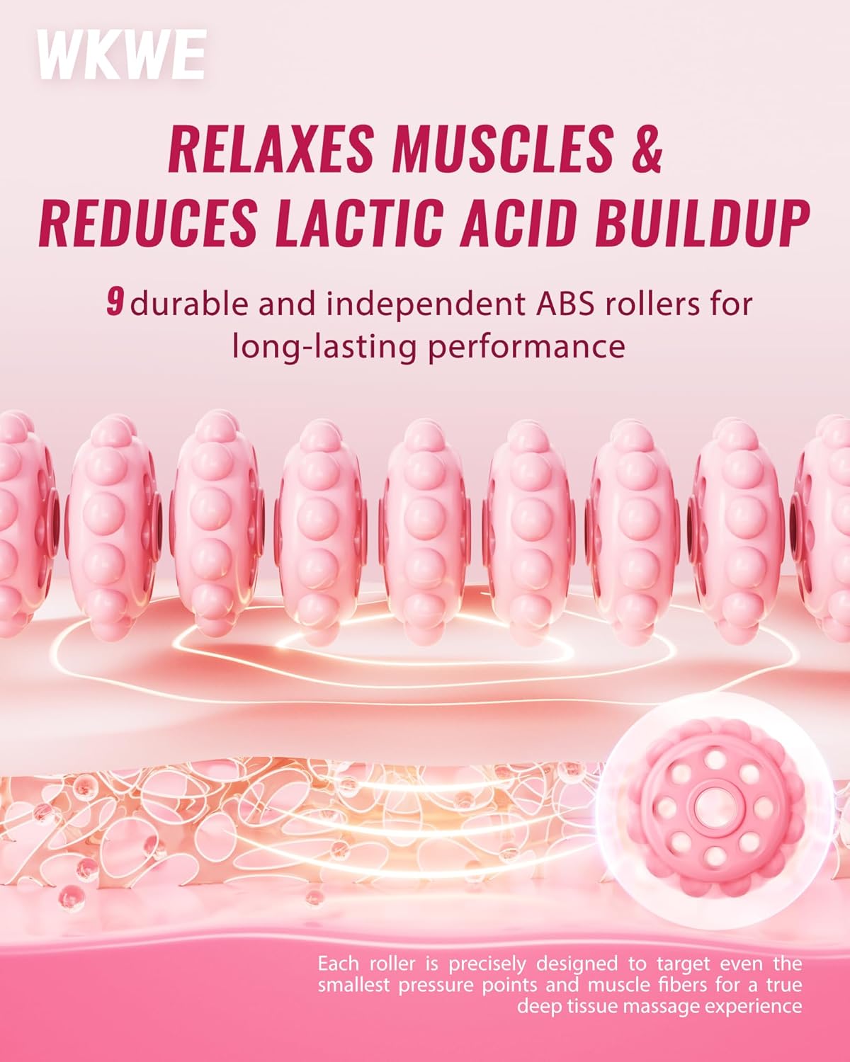 Muscle Roller Stick with Trigger Points - Bendable Body Massage Stick to Help Legs, Back, Neck Recovery, Relief Muscle Soreness, Cramping and Tightness