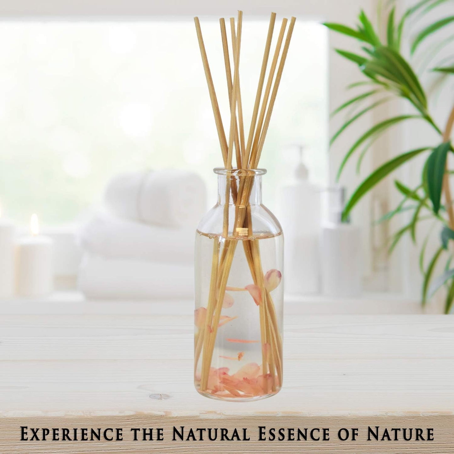 Urban Naturals Moonlit Petals Reed Diffuser Oil Set | Magnolias, Peonies, Daisies, Honeysuckle, Pear & Rosewood | Great Gift Idea for Mom, Grandma, Aunt, Wife or Sister