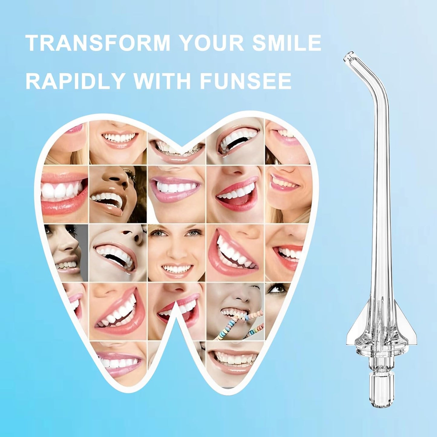 Replacement Head for AquaSonic Aqua Flosser, Water Flosser Replacement Tips Oral Irrigator Jet Tips,Only Compatible AquaSonic Aqua Water Flosser(4 Classic Jet Tips)